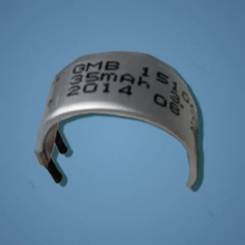 GMB Curved LiPo batteries, GMB150733R, GMB200928R for smart rings