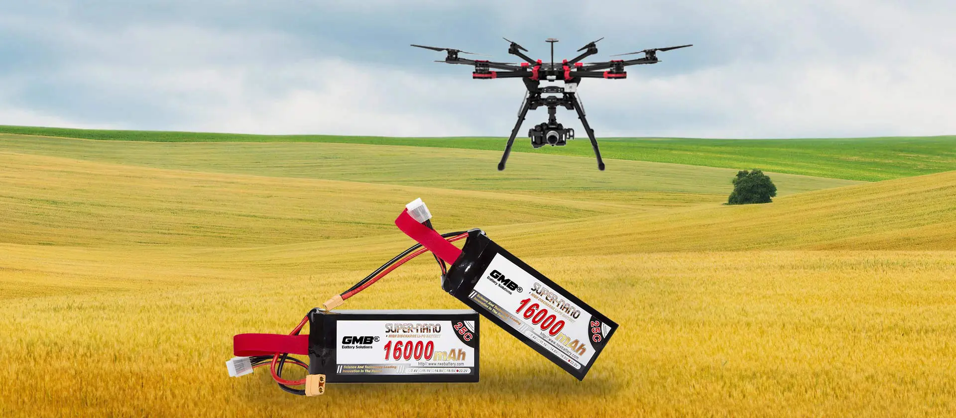 GMB Plant-protection unmanned aerial vehicles high C-rate lipo battery packs